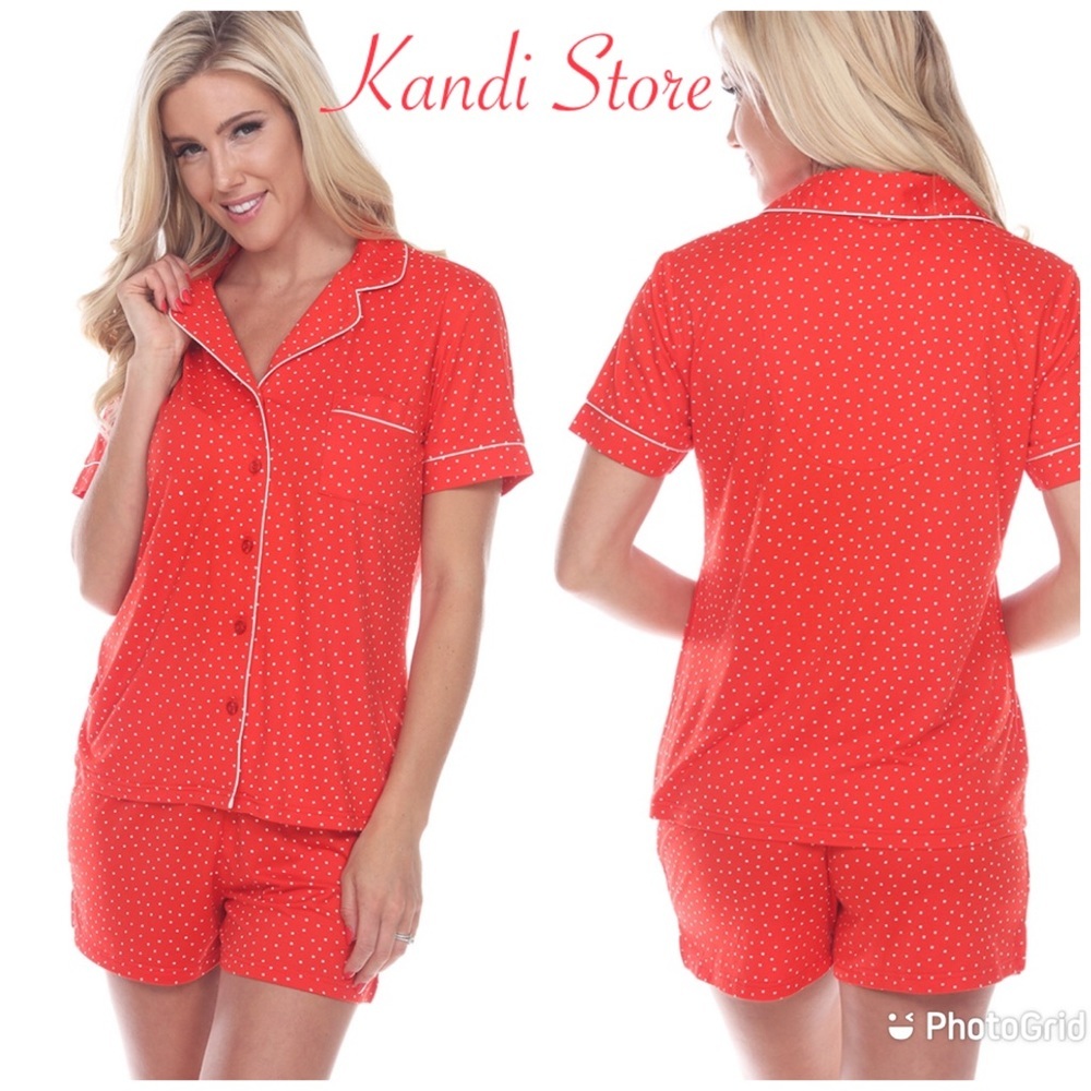 Red Polka Dot Pajamas Set